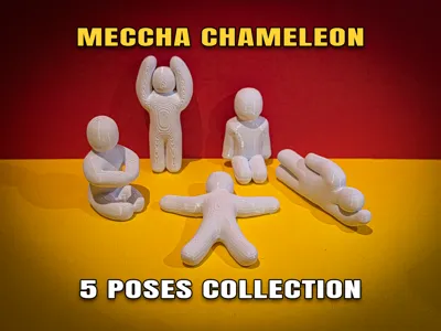 Meccha Chameleon: A Selection of 5 Poses