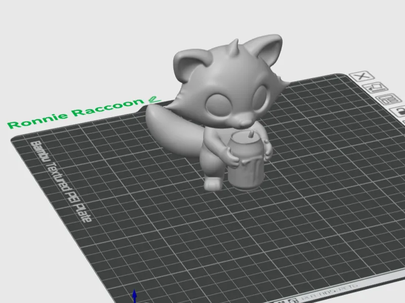 Racoon with Monster Can