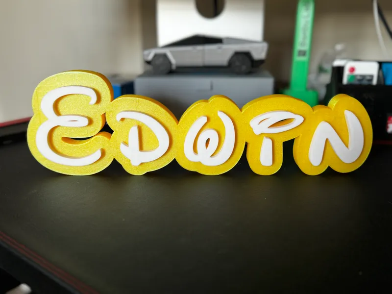 Disney Font Name Plate - Custom Designed