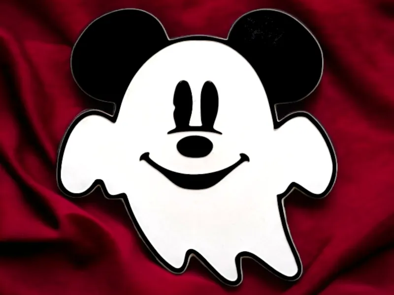 Mickey Mouse- Ghost 2D Wall Art
