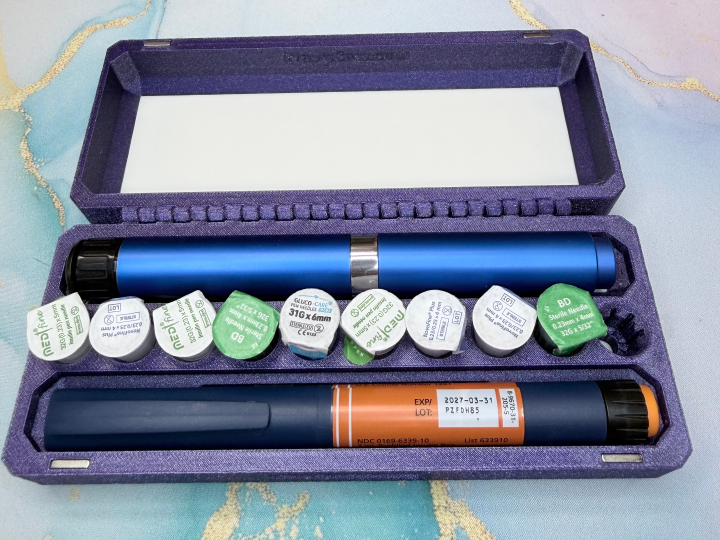 v6 Double Insulin/Peptide travel case