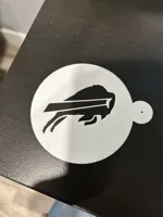 Pochoir latte art Buffalo Bills — photo 3