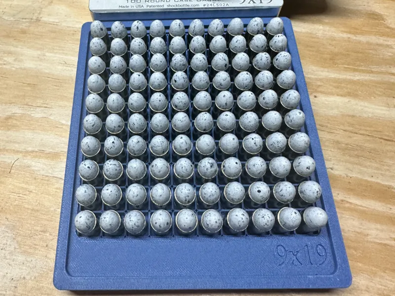Hundo 9mm Case Gauge Flip Tray