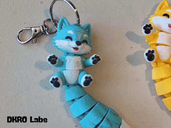 Wolf Flexi and Keychain Tiny Guardian by DKRO Labs