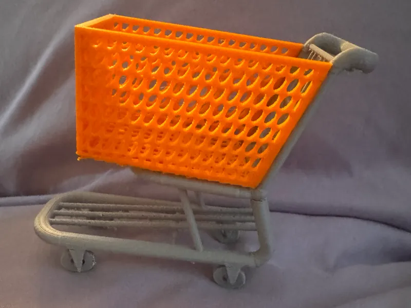Miniature shopping cart