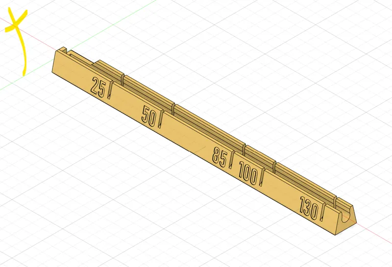 PTFE cut ruler 四氟管切割量尺