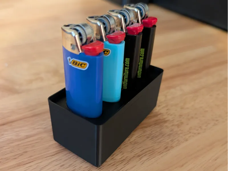 Gridfinity Bic-Style Lighter X 4 Holder