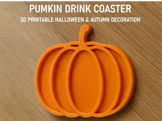 Pumpkin Drink Coaster Helloween, Autumn Decoration