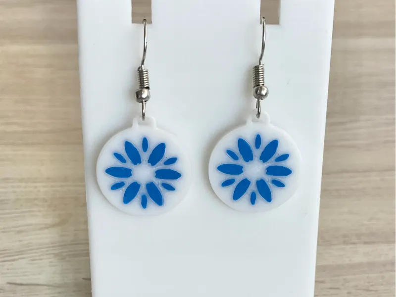 Flower earrings