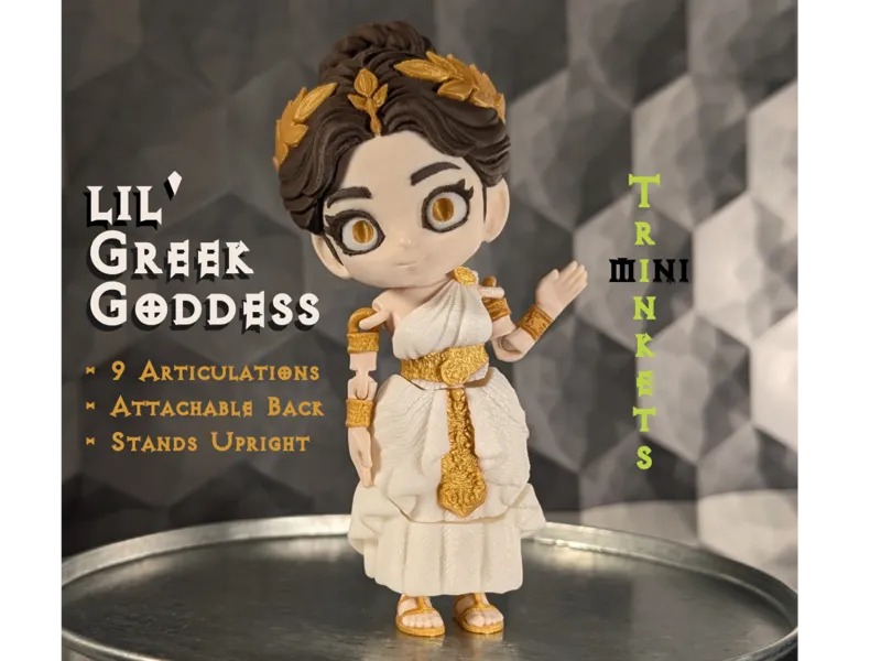 Flexi lil' Greek Goddess (Chibi Articulated Doll)