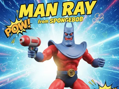 Man Ray – SpongeBob Villain 3D Print Action Figure
