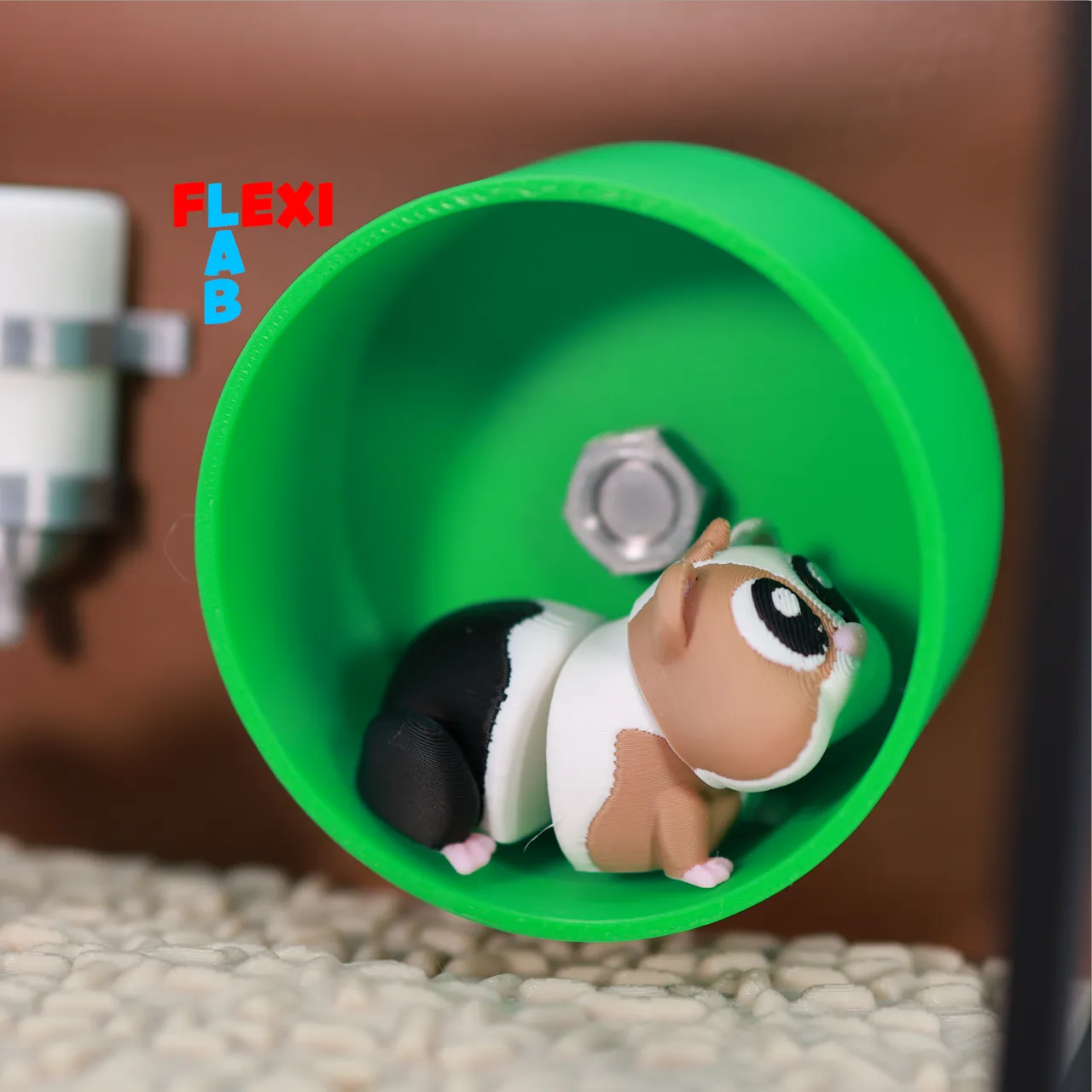 Flexi Hamster im Käfig - Haustier Art Toy view 3