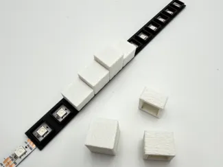 WS2812B diffusers enclosures with mounting frame