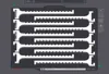 Grooved keychain holder - 10-piece plate