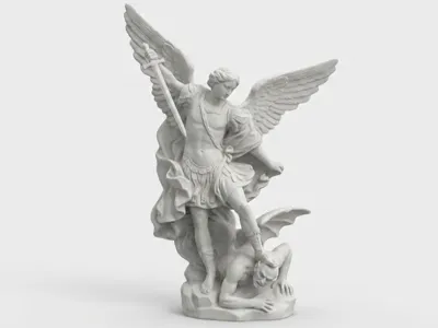 Saint Michael Statuette