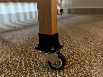 Ikea Sniglar cot caster support