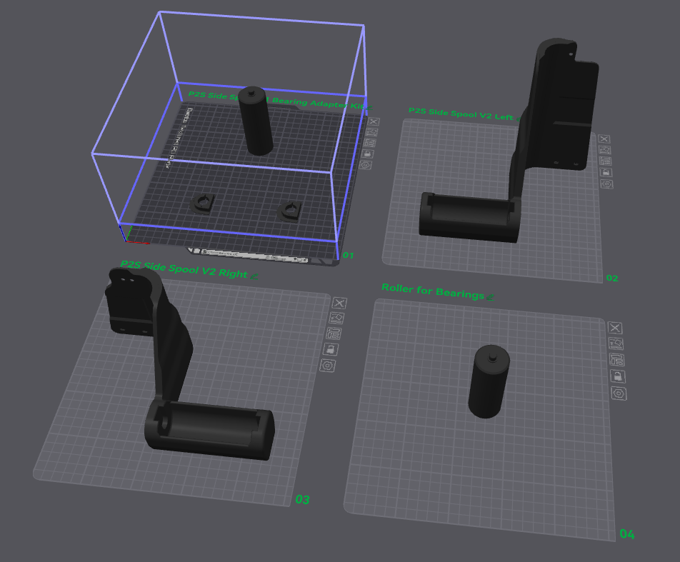 Miniatura 2 do modelo 3D P2S Side Spool Carrier