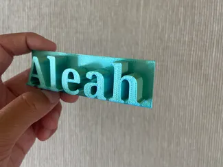 Aleah Name Tag