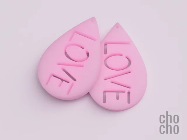 Earring Love V