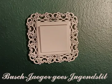 Letrero o emblema decorativo: Jugendstil-Rahmen für Busch-Jaeger - Filigran Ed. — vista de referencia 3