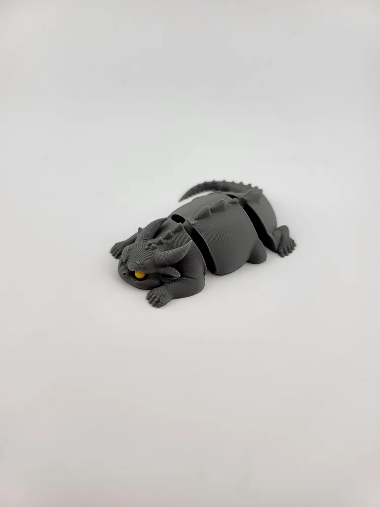Flexi Articulated Dragon Fidget Toy v4 - Free 3D Print Model - MakerWorld