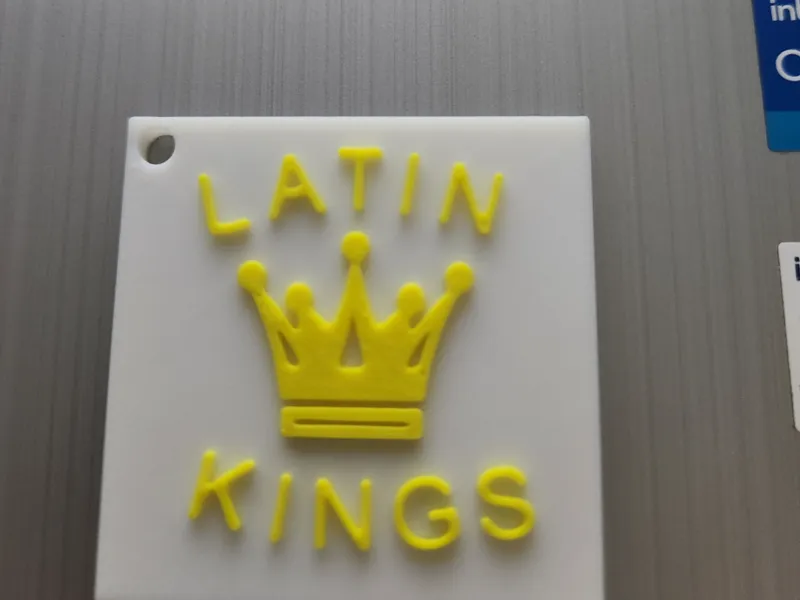 Latin Kings keychain