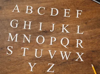 Lettere Alfabeto Times New Roman