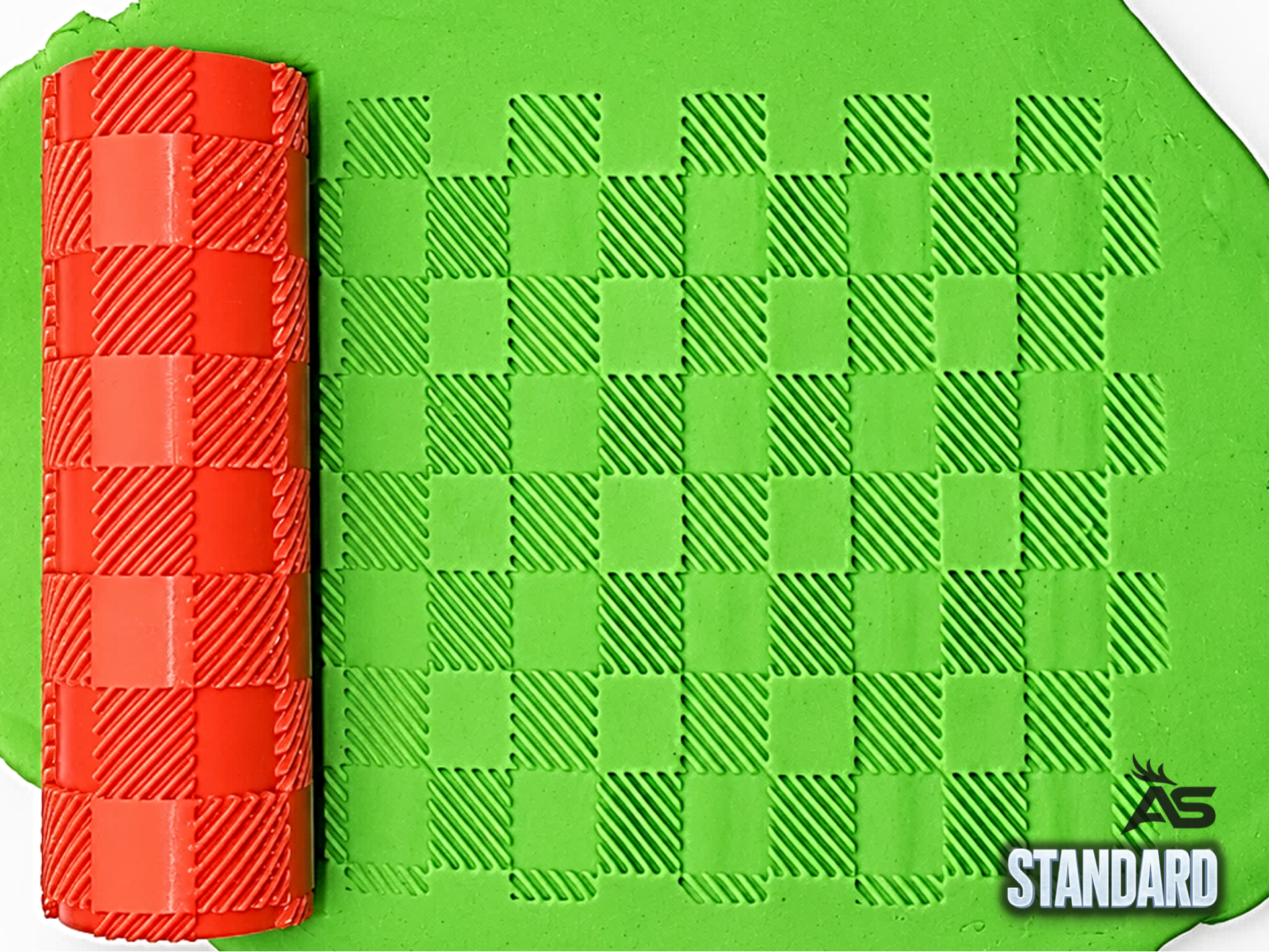 AS-R074-S, Buffalo Plaid Pattern Roller - 3D printed Other Hobby & DIY, in stock in India