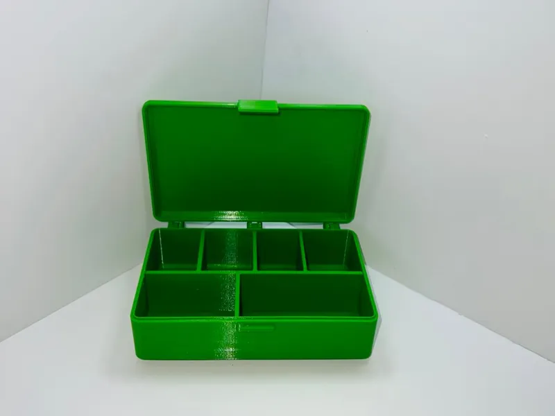 Hinged box with dividers(Print in place)