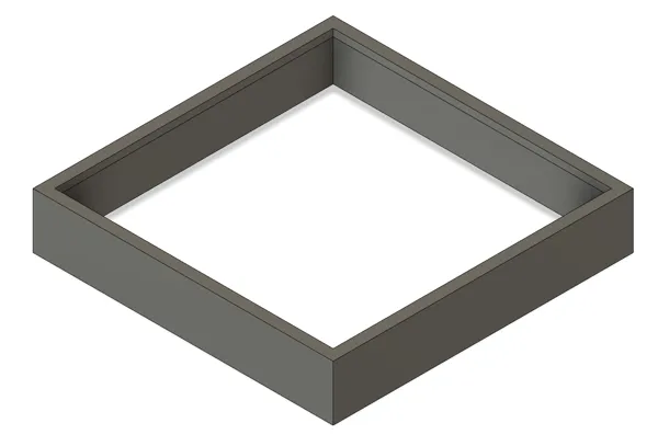 Caisson lumineux / cadre lithophanie 200x200 mm