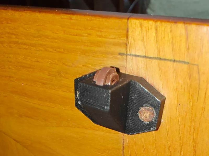 Cabinet Latch Repair (Reuse Spring & Wheel)