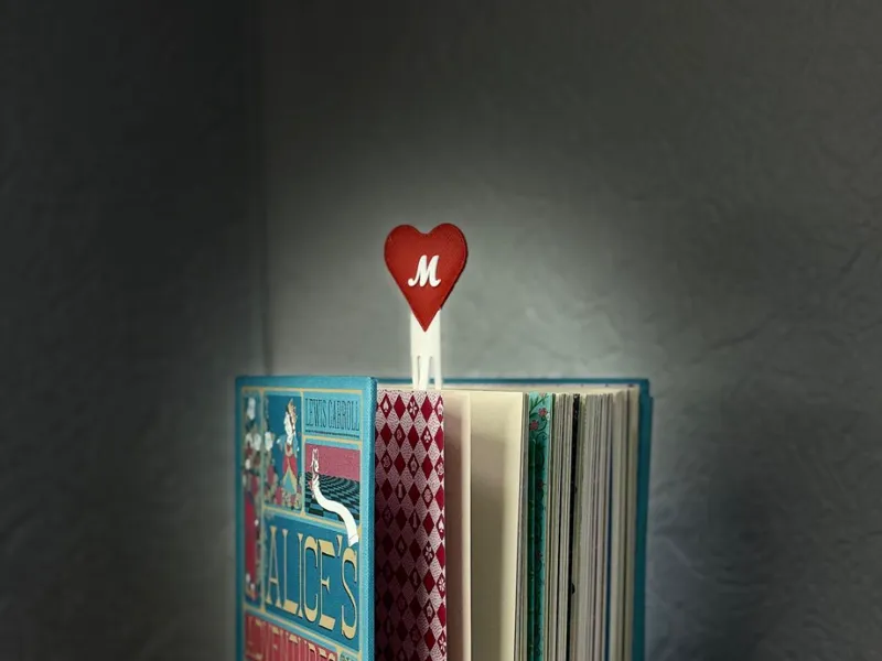 Personalized Heart Bookmark – Valentine’s Day