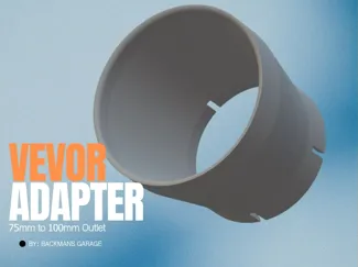Vevor Diesel Heater Outlet Adapter 75mm to 100mm
