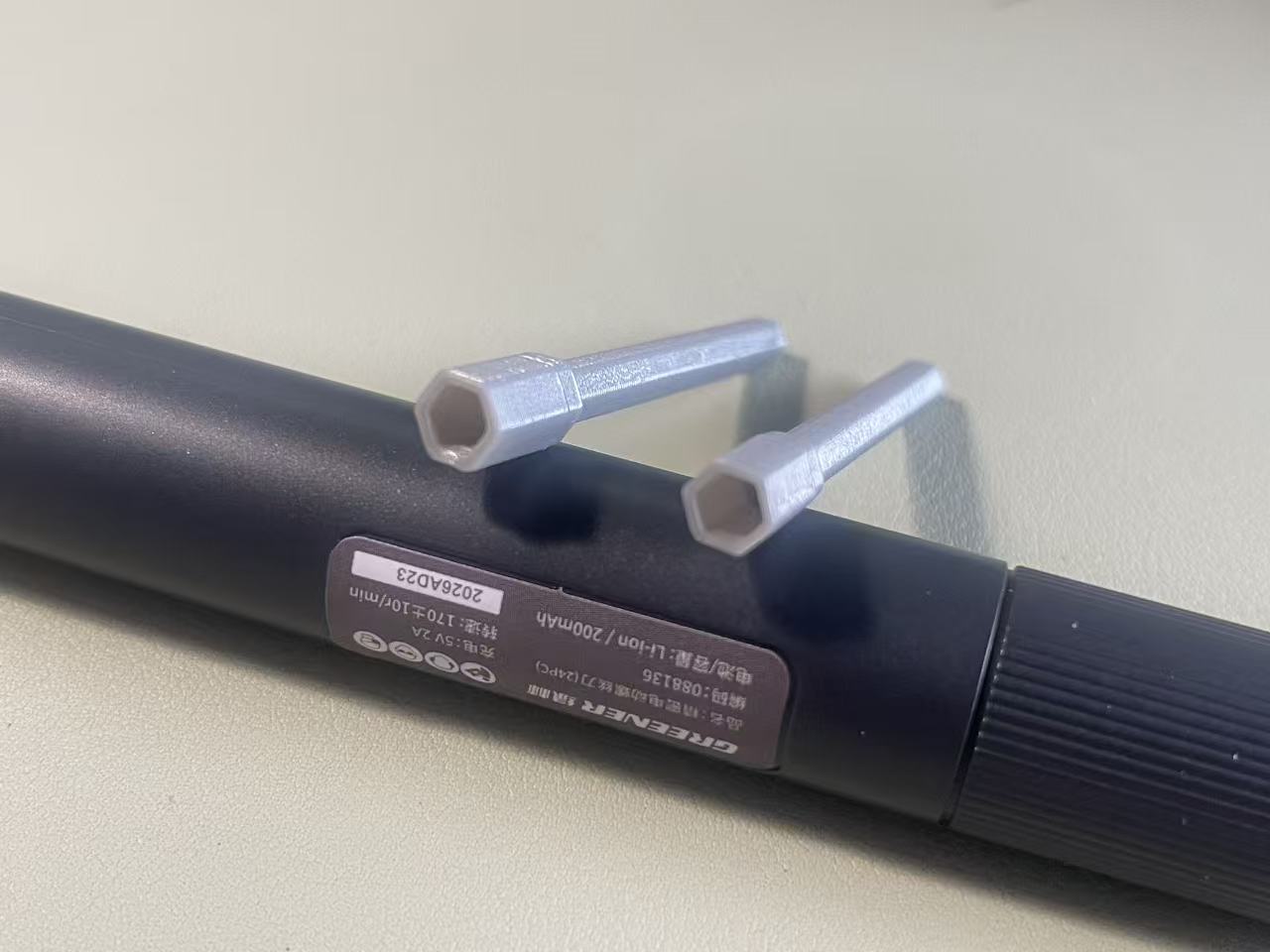 Miniatura 3 do modelo 3D 4mm 电动螺丝刀起子批头延长杆加长杆 螺丝刀手柄
