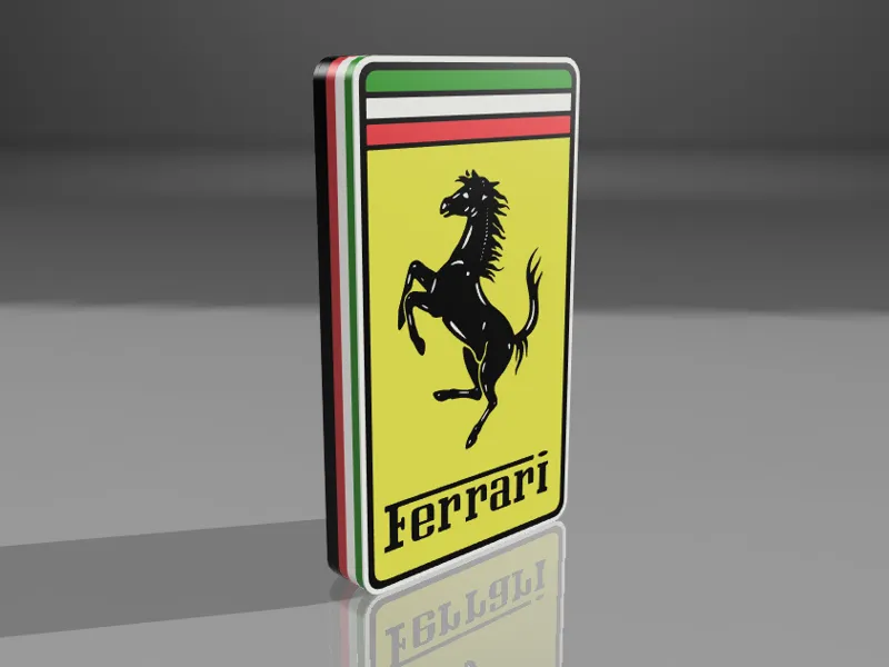 Ferrari Badge Lightbox