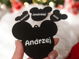 Chistmas Customizable Mickey Label 