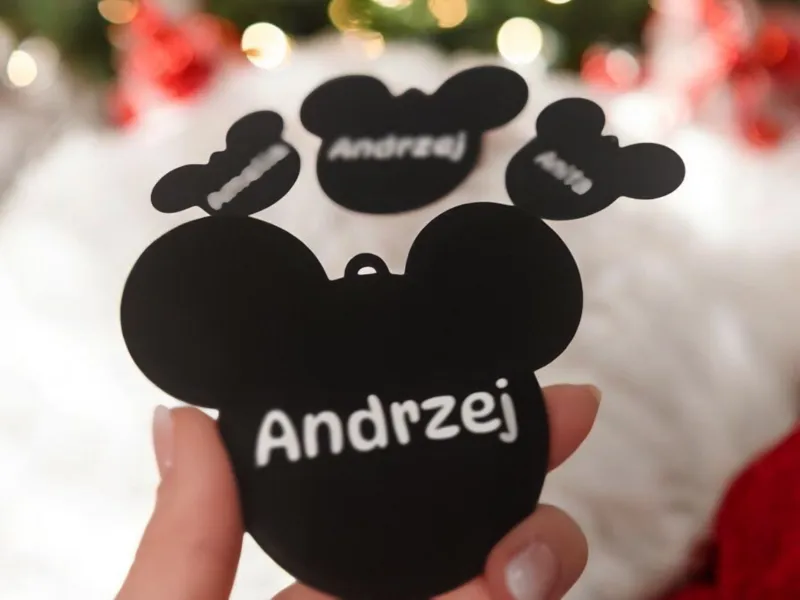 Chistmas Customizable Mickey Label 