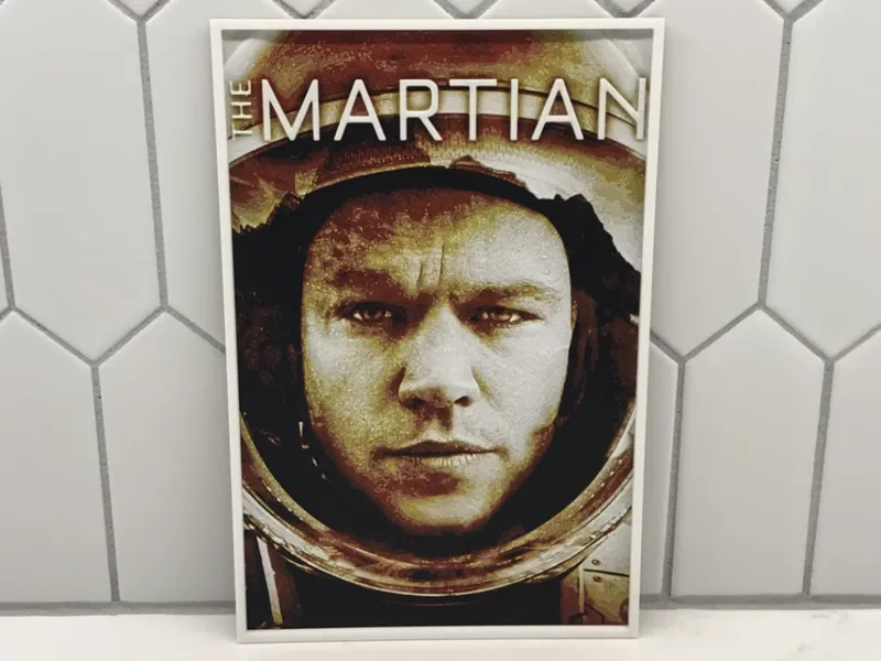The Martian Movie Cover HueForge