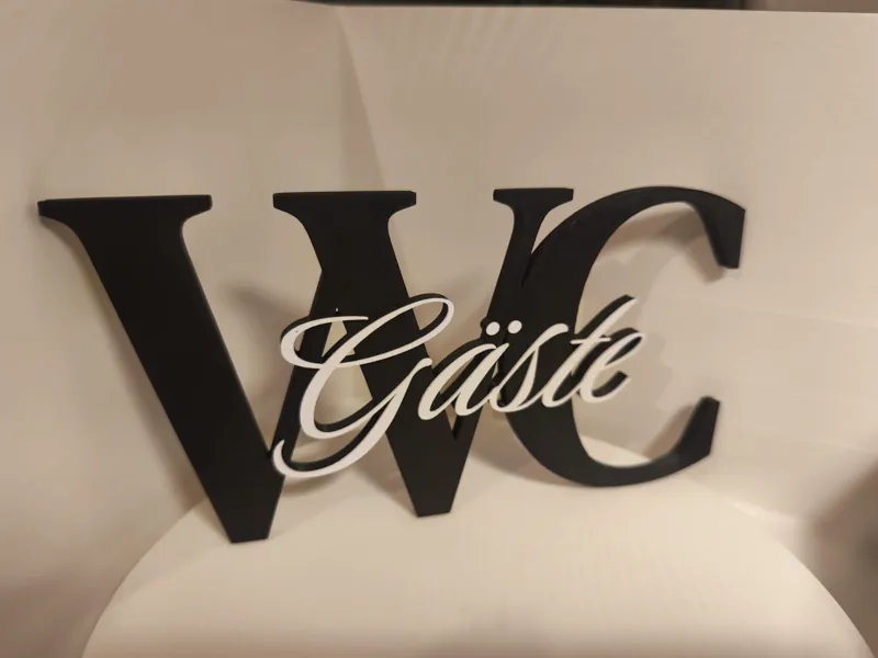 WC Türschild