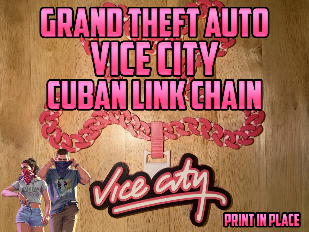 Vice City (Grand Theft Auto 6) Cuban Link Chain 3D model
