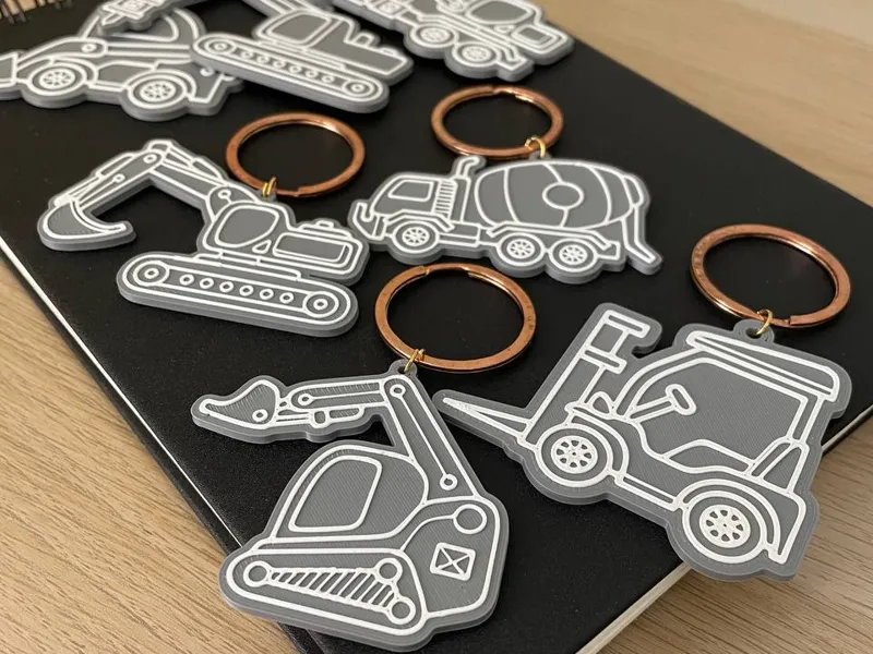 Keychain of construction machines 