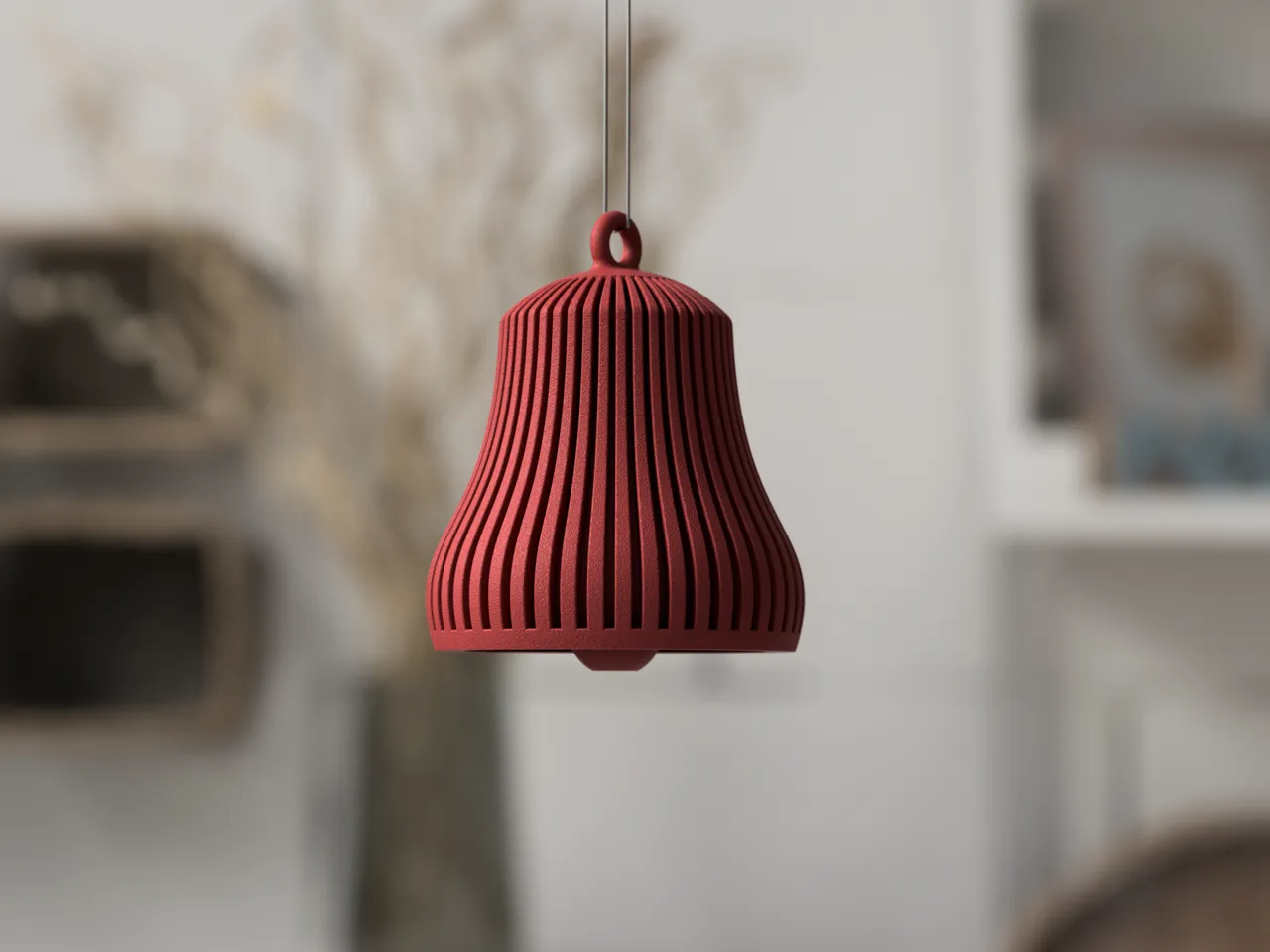 Christmas Bell Ornament (Functional) view 4