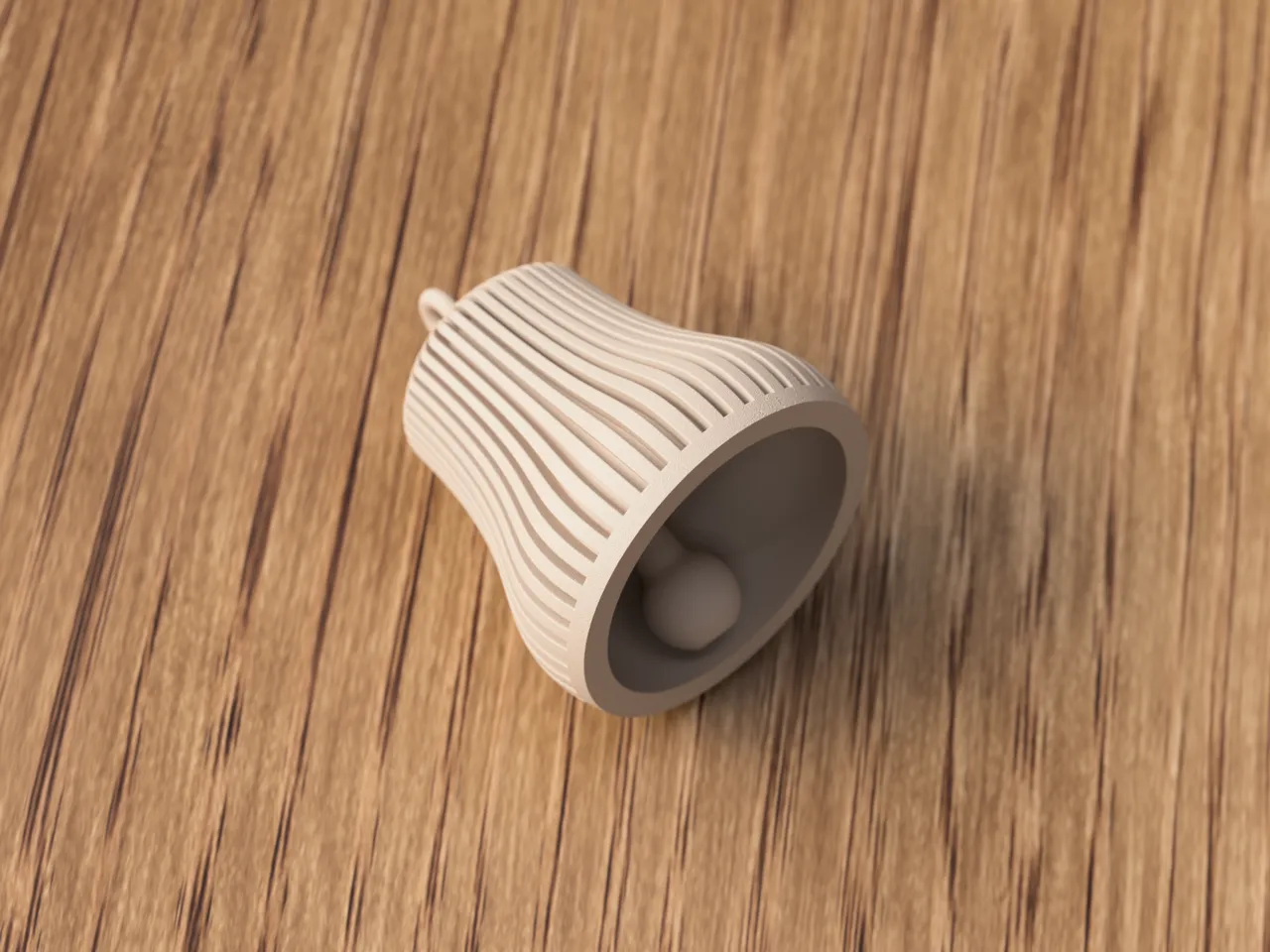 Christmas Bell Ornament (Functional) view 3