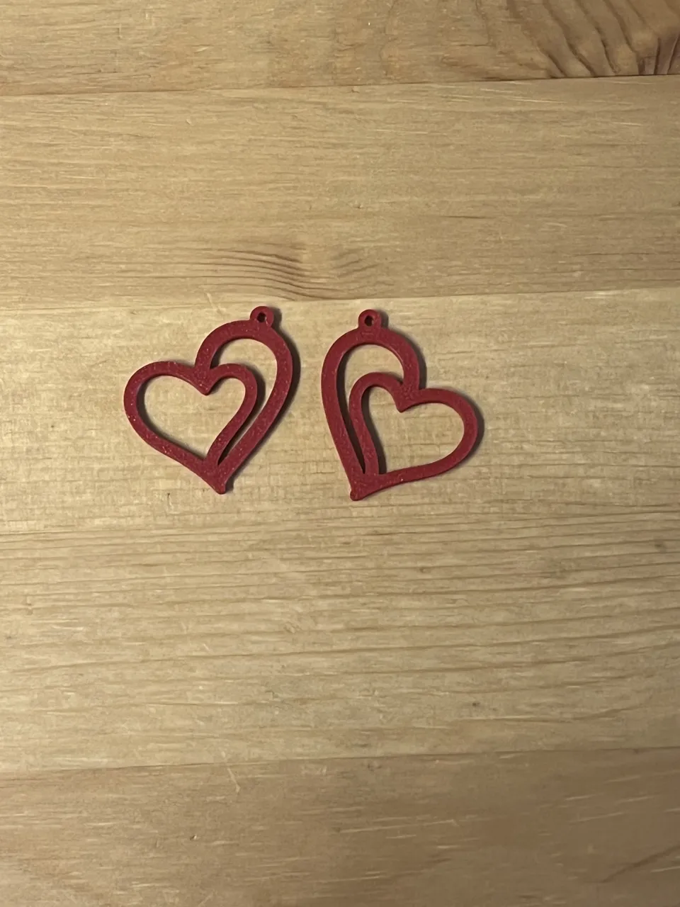 heart earrings view 2