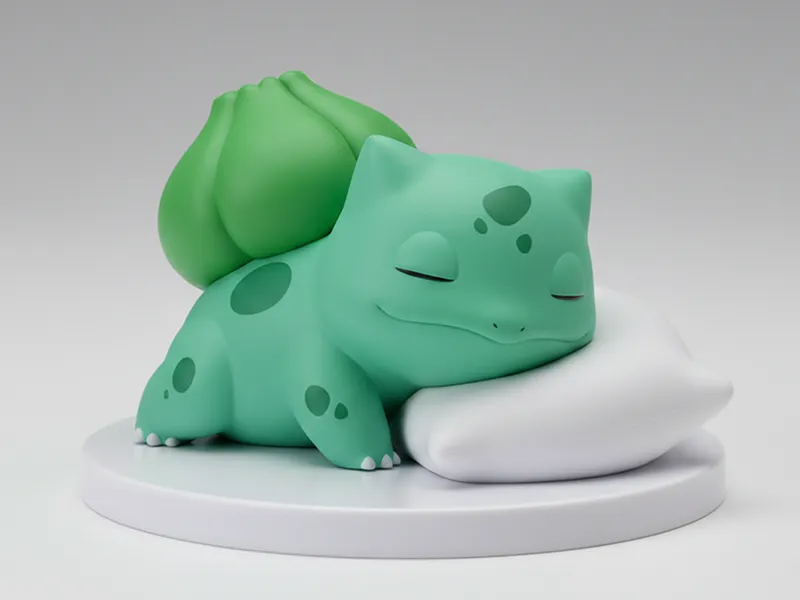 Sleeping Bulbasaur – Cute Pokémon Figurine