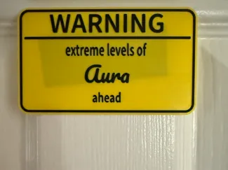 Aura warning sign