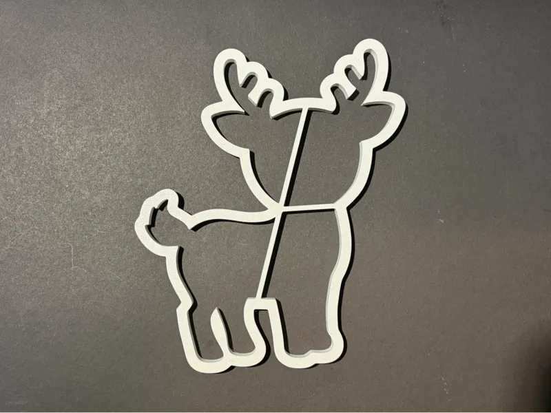 Deer cookie mold