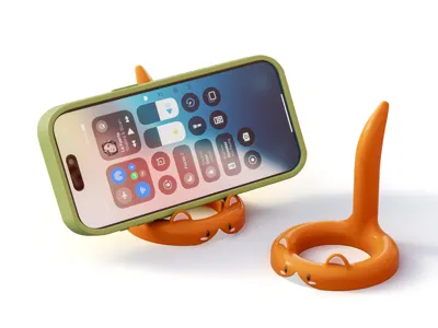 Cat Tail Phone Stand | Cute Desk Smartphone Holder