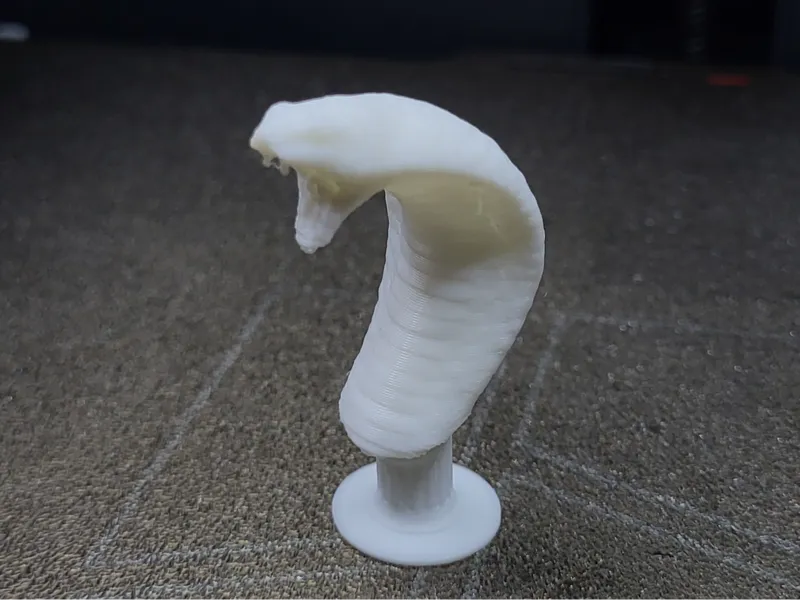A Simple Yet Detailed Cobra Statue