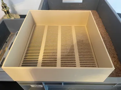 Largest possible mealworm sieves for 256mm bed